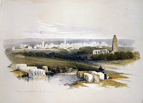Ramla, from ''The Holy Land''; engraved by Louis Haghe (1806-85) von (after) David Roberts