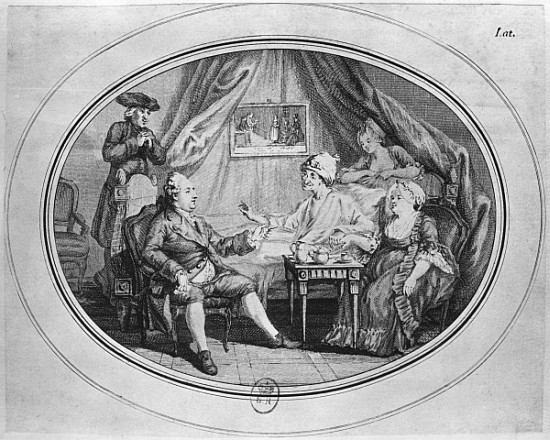 The Luncheon at Ferney, 4th July 1775 von (after) Dominique Vivant Denon