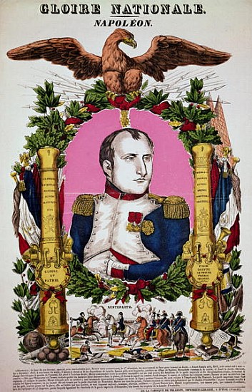 Portrait of Napoleon I (1769-1821) in commemoration of the Battle of Austerlitz, 2nd December 1805;  von (after) Francois Georgin