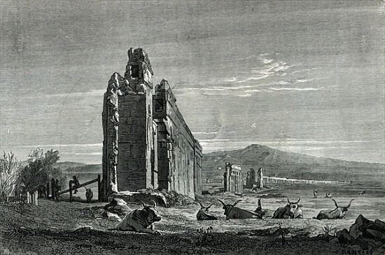 Ruins of the Aqueduct of Appius Claudius, Rome von (after) Francois Louis Francais