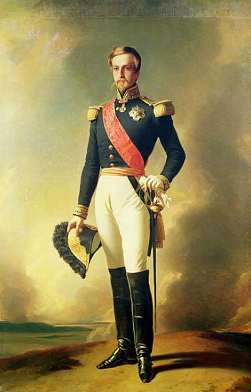 Portrait of Henri-Eugene-Philippe-Louis d''Orleans (1822-97) Duke of Aumale von (after) Franz Xavier Winterhalter