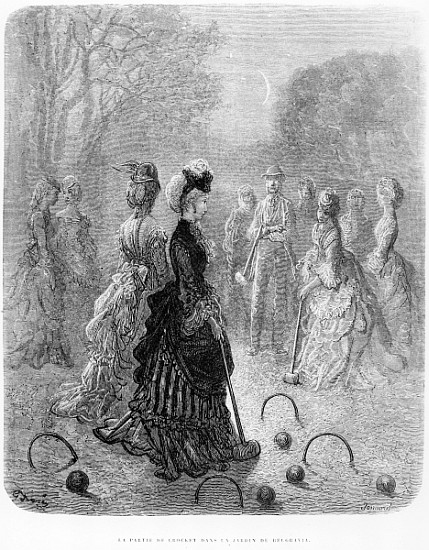 A Game of Croquet, from the ''London at Play'' chapter of ''London, a Pilgrimage'', written by Willi von (after) Gustave Dore