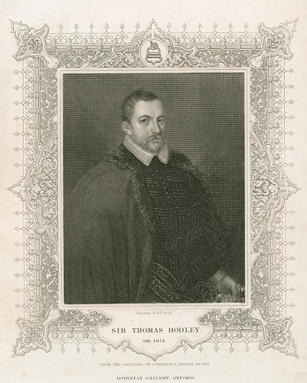 Portrait of Sir Thomas Bodley (1545-1613) von (after) Henry Thomas Ryall