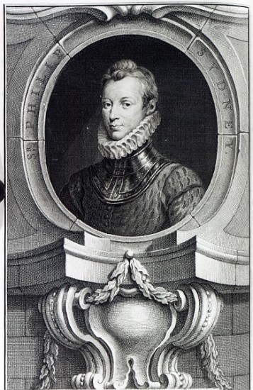 Sir Philip Sidney; engraved by Jacobus Houbraken von (after) Isaac Oliver