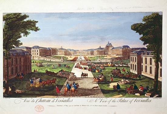 View of the Palace of Versailles von (after) Jacques Rigaud