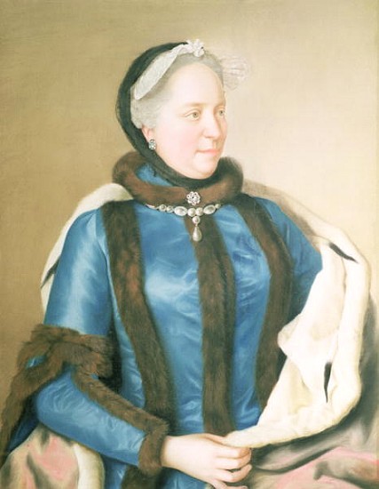 Empress Maria Theresa of Austria (1717-80), c.1770 von Jean-Etienne Liotard  (Nachempfundene Werke)