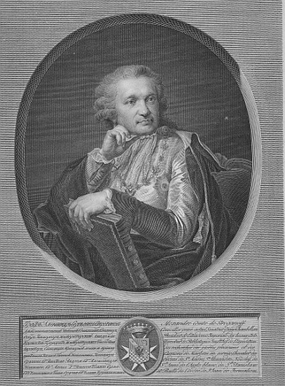 Count Stroganov; engraved by Ignaz Sebastian Klauber von (after) Johann Baptist I Lampi