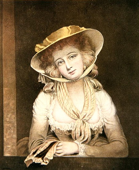 Portrait of Sophia Western; engraved by J.R. Smith von (after) John Hoppner