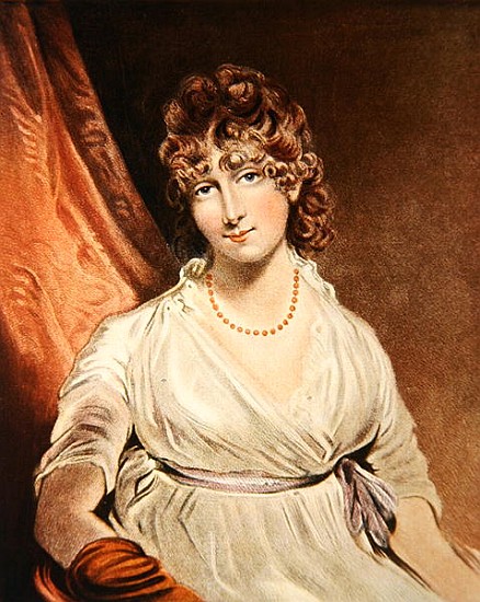 Portrait of the Honourable Mrs. Bouverie ; engraved by I.R Smith (fl.1800-30) von (after) John Hoppner