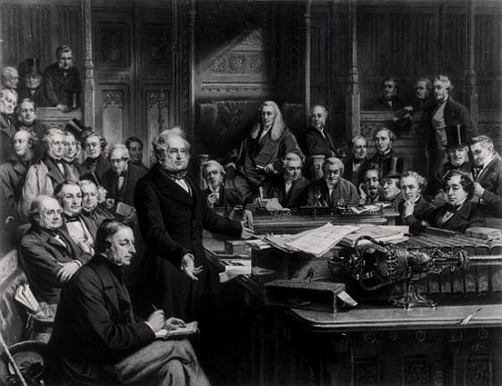 The House of Commons in 1860: Lord Palmerston Addressing the House during the Debate on the Treaty w von (after) John Phillip