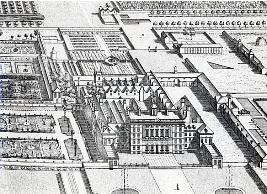 Badminton House on the County of Gloucester; engraved by Johannes Kip(detail of 192764) von (after) Leonard Knyff