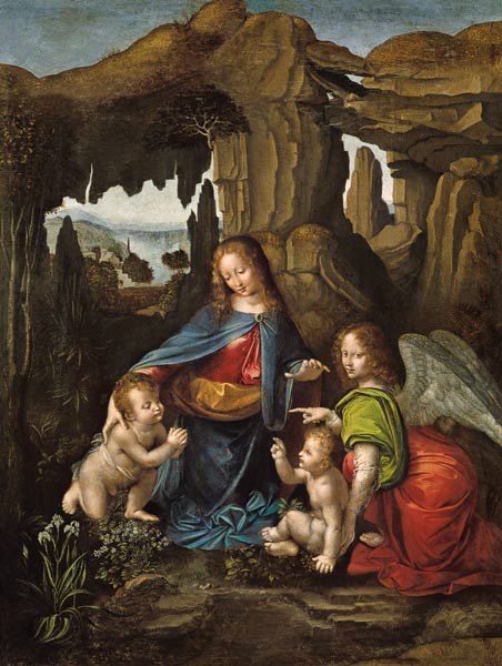 Madonna of the Rocks von (after) Leonardo da Vinci