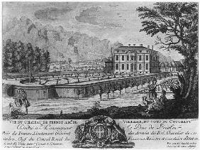 Voltaire''s house in Ferney, west side; engraved by Francois, Maria, Isidore Queverdo (1748-97)