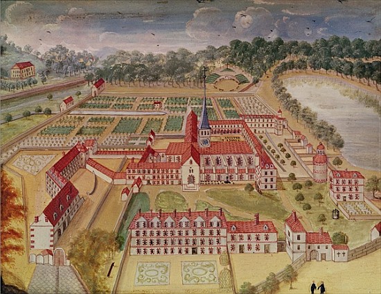 General View of the Abbey from ''l''Abbaye de Port-Royal'', c.1710 von (after) Louise Madelaine Cochin