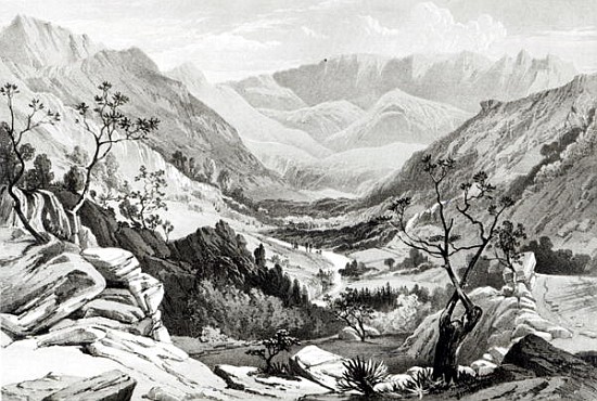 View between Senafe and Rahaguddy ; engraved by James Ferguson von (after) Major A.G.F. Hogg