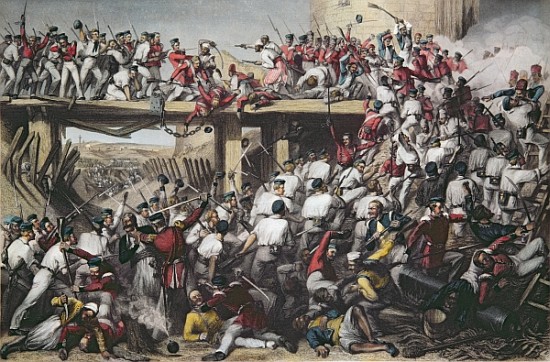 Storming of Delhi; engraved by T.H. Sherratt, publishedthe London Printing and Publishing Company, A von (after) Matthew Matt Somerville Morgan
