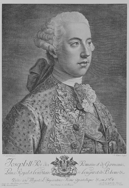 Joseph II, Holy Roman Emperor; engraved by Anton Tischler