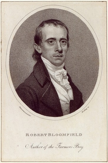 Robert Bloomfield; engraved by William Ridley, published in the ''Monthly Mirror'' von (after) Samuel Drummond
