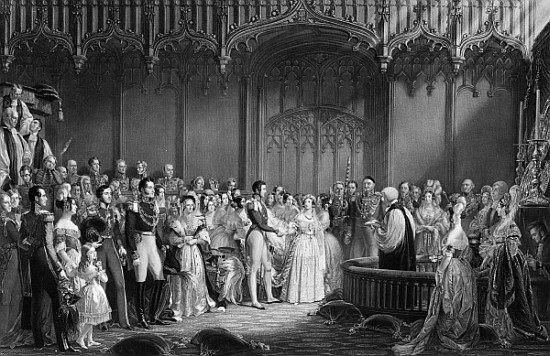 Marriage of Queen Victoria (1819-1901) and Prince Albert (1819-61) at St. James''s Palace on 10th Fe von (after) Sir George Hayter