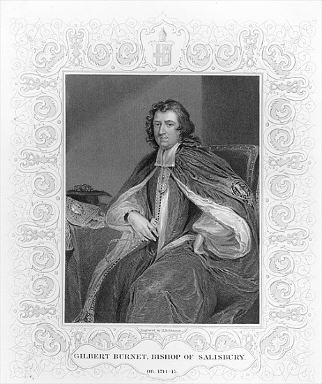Gilbert Burnet, Bishop of Salisbury; engraved by H. Robinson von (after) Sir Godfrey Kneller