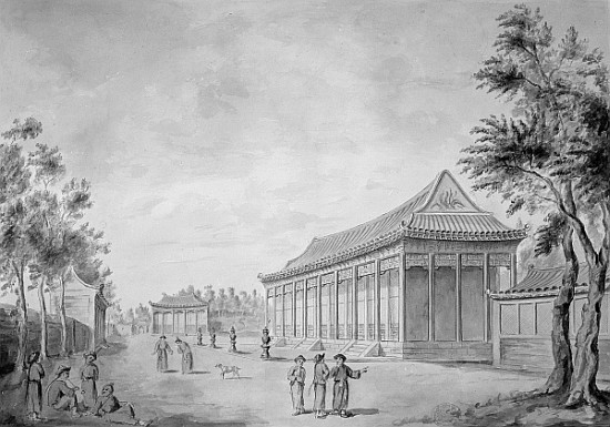 Hall of Audience at the Old Summer Palace, Beijing von (after) Sir John Barrow