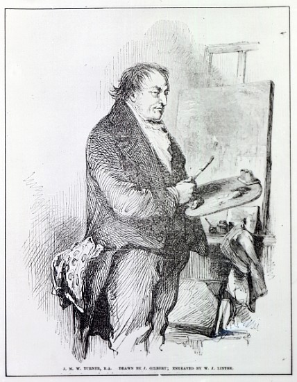 Joseph Mallord William Turner; engraved by W.J. Linton, c.1837 von (after) Sir John Gilbert