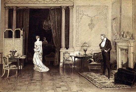 The First Cloud, from ''Leisure Hour'' von (after) Sir William Quiller Orchardson