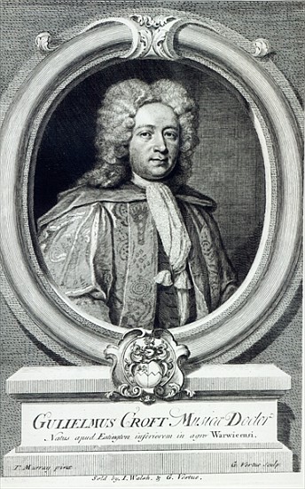 William Croft; engraved by George Vertue von (after) Thomas Murray