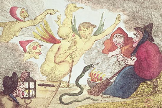 Witches in a Hayloft von (after) Thomas Rowlandson