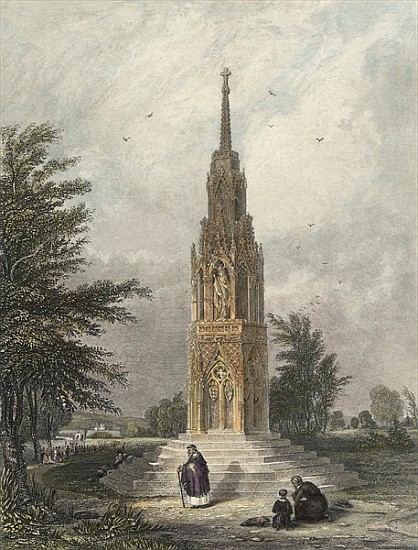 Waltham Cross, c.1820 von (after) W.B Clarke