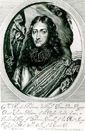 Prince Rupert of the Rhine ; engraved by William Faithorne