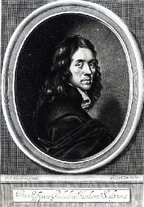 Self-portrait; engraved by John Fillian, c.1658-70