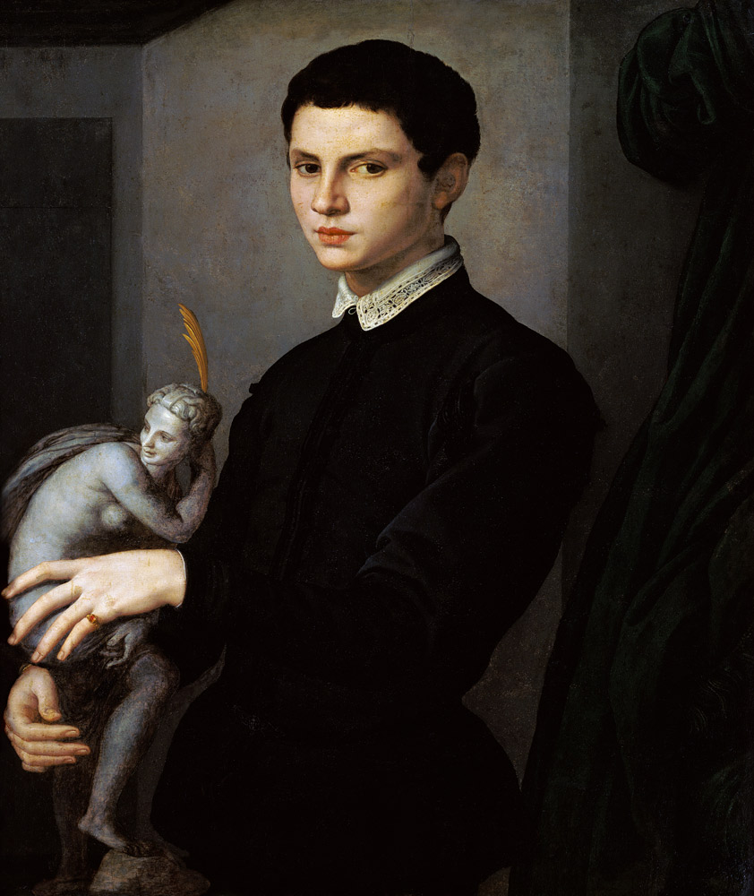 Bildnis eines jungen Bildhauers. von Agnolo Bronzino