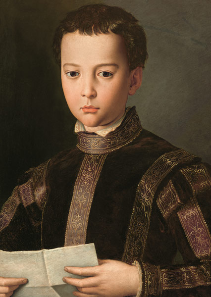 Portrait of Francesco I de' Medici (1541-87) as a Young Boy von Agnolo Bronzino