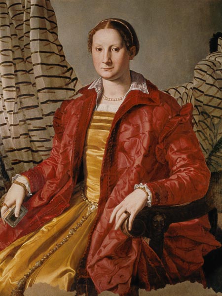 Portrait von Eleonora da Toledo von Agnolo Bronzino