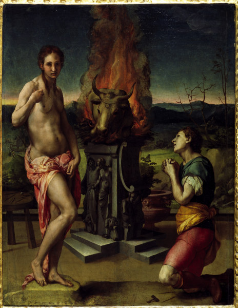 A.Bronzino / Pygmalion & Galatea / 1530 von Agnolo Bronzino