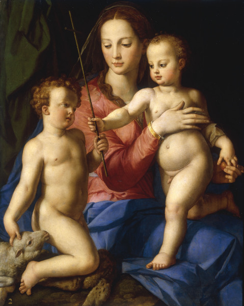 A.Bronzino, Madonna w. Child a. John von Agnolo Bronzino