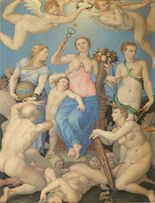 Allegorie des Glücks. von Agnolo Bronzino