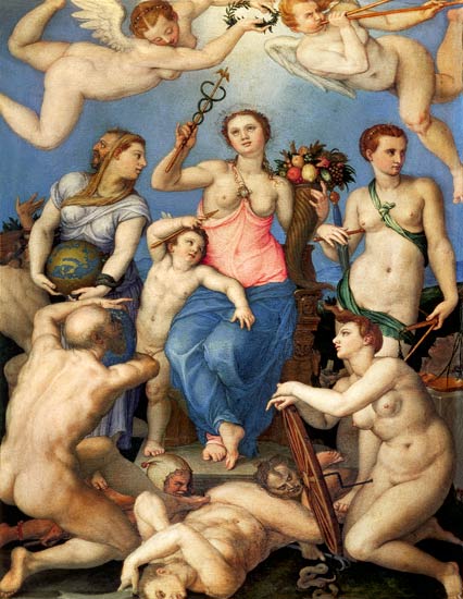 Allegory of Happiness von Agnolo Bronzino