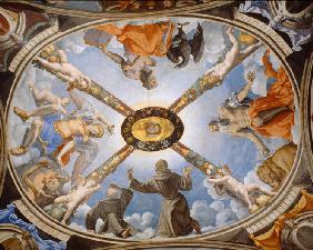 Decken-Fresko der Kapelle der Eleonora da Toledo im Palazzo Vecchio