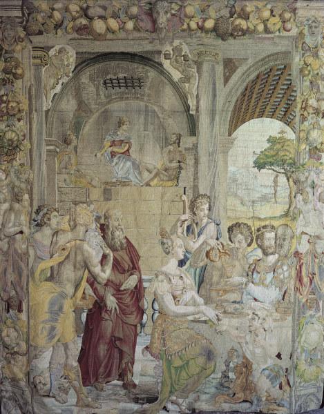 Joseph im Gefängnis / Bildteppich 1549 von Agnolo Bronzino