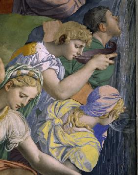 A.Bronzino, Moses beats water, Detail