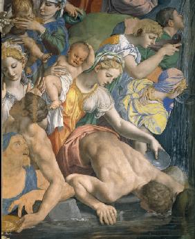 A.Bronzino, Moses beats water, Detail