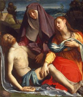 Dead Christ & Mary / Bronzino / c.1530