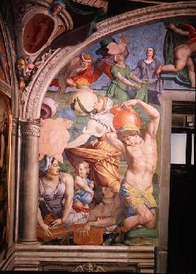 The Fall of Manna, from the Capella di Eleonora 1555