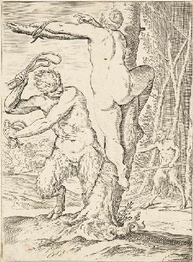 Satyr Whipping a Nymph 1590