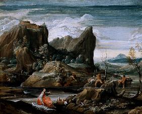 Landscape with Bathers 16. Jh