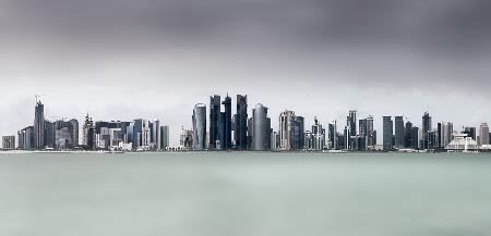 Bewölktes Doha ..