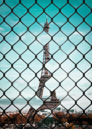 Schneiden Sie den Eiffelturm in Paris