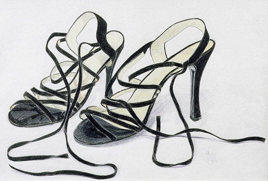 Black Strappy Shoes von Alan  Byrne